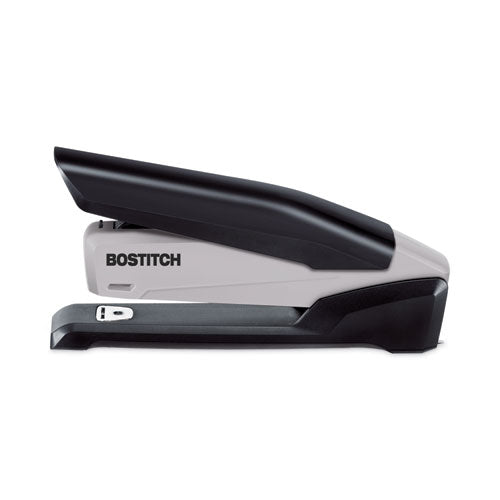 Ecostapler Spring-powered Desktop Stapler With Antimicrobial Protection, 20-sheet Capacity, Gray/black