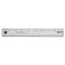 Stainless Steel Office Ruler With Non Slip Cork Base, Standard/metric, 18" Long