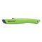 Safety Ceramic Blade Box Cutter, 0.5" Blade, 5.5" Plastic Handle, Green