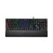 Rgb Programmable Mechanical Gaming Keyboard With Detachable Magnetic Palmrest, 108 Keys, Black