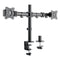 Adaptivergo Pole-mounted Dual Monitor Arm For 30" Monitors, 360 Deg Rotation, 30 Deg Tilt, 360 Deg Pan, Black, Supports 22 Lb