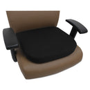 Cooling Gel Memory Foam Seat Cushion, Fabric Cover With Non-slip Under-cushion Surface, 16.5 X 15.75 X 2.75, Black