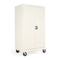 Assembled Mobile Storage Cabinet, With Adjustable Shelves 36w X 24d X 66h, Putty