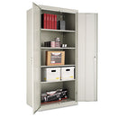 Assembled 78" High Heavy-duty Welded Storage Cabinet, Four Adjustable Shelves, 36w X 24d, Light Gray