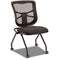 Alera Elusion Mesh Nesting Chairs, Supports Up To 275 Lb, 18.1" Seat Height, Black Seat, Black Back, Black Base, 2/carton