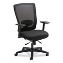 Alera Envy Series Mesh Mid-back Multifunction Chair, Supports Up To 250 Lb, 17" To 21.5" Seat Height, Black