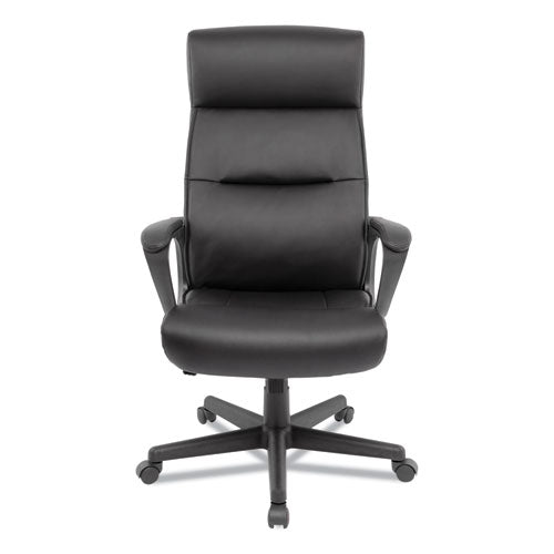 Alera Oxnam Series High-back Task Chair, Supports Up To 275 Lbs, 17.56" To 21.38" Seat Height, Black Seat/back, Black Base