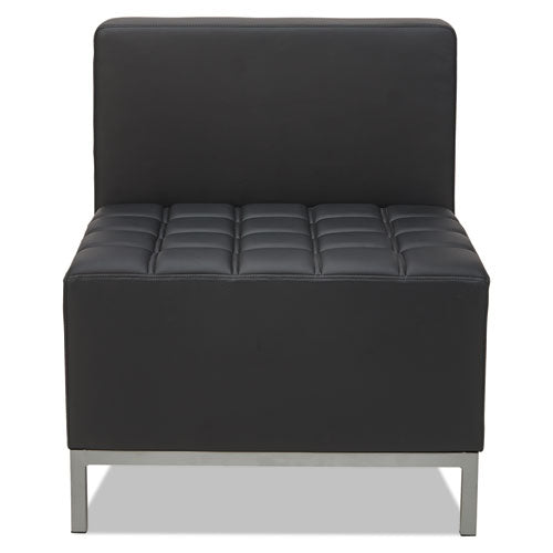 Alera Qub Series Armless L Sectional, 26.38w X 26.38d X 30.5h, Black