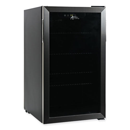 3.4 Cu. Ft. Beverage Cooler, Stainless Steel/black