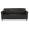 Alera Reception Lounge Furniture, 3-cushion Sofa, 77w X 31.5d X 32h, Black