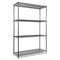 Wire Shelving Starter Kit, Four-shelf, 48w X 18d X 72h, Black Anthracite