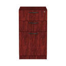 Alera Valencia Series Full Pedestal File, Left/right, 3-drawers: Box/box/file, Legal/letter, Mahogany, 15.63" X 20.5" X 28.5"