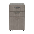 Alera Valencia Series Mobile Pedestal File, Left/right, 3-drawer: Box/box/file, Legal/letter, Gray, 15.88 X 20.5 X 28.39