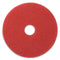 Buffing Pads, 20" Diameter, Red, 5/carton