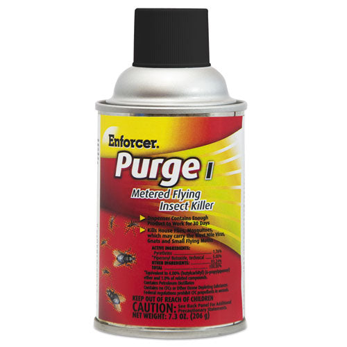 Purge I Metered Flying Insect Killer, 7.3 Oz Aerosol Spray, Unscented, 12/carton