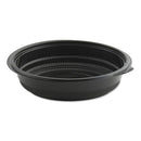 Microraves Incredi-bowl Base, 32 Oz, 8.5" Diameter X 1.92"h, Black, Plastic, 150/carton