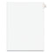 Preprinted Legal Exhibit Side Tab Index Dividers, Avery Style, 10-tab, 51, 11 X 8.5, White, 25/pack, (1051)