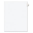 Preprinted Legal Exhibit Side Tab Index Dividers, Avery Style, 10-tab, 52, 11 X 8.5, White, 25/pack, (1052)