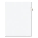 Preprinted Legal Exhibit Side Tab Index Dividers, Avery Style, 10-tab, 55, 11 X 8.5, White, 25/pack, (1055)