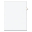 Preprinted Legal Exhibit Side Tab Index Dividers, Avery Style, 10-tab, 56, 11 X 8.5, White, 25/pack, (1056)