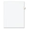 Preprinted Legal Exhibit Side Tab Index Dividers, Avery Style, 10-tab, 56, 11 X 8.5, White, 25/pack, (1056)