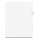 Preprinted Legal Exhibit Side Tab Index Dividers, Avery Style, 10-tab, 58, 11 X 8.5, White, 25/pack, (1058)