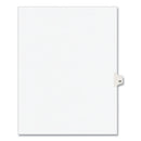 Preprinted Legal Exhibit Side Tab Index Dividers, Avery Style, 10-tab, 65, 11 X 8.5, White, 25/pack, (1065)