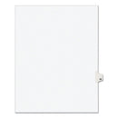 Preprinted Legal Exhibit Side Tab Index Dividers, Avery Style, 10-tab, 68, 11 X 8.5, White, 25/pack, (1068)