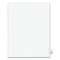 Preprinted Legal Exhibit Side Tab Index Dividers, Avery Style, 10-tab, 74, 11 X 8.5, White, 25/pack, (1074)