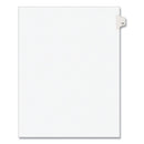 Preprinted Legal Exhibit Side Tab Index Dividers, Avery Style, 10-tab, 77, 11 X 8.5, White, 25/pack, (1077)