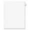 Preprinted Legal Exhibit Side Tab Index Dividers, Avery Style, 10-tab, 77, 11 X 8.5, White, 25/pack, (1077)