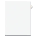 Preprinted Legal Exhibit Side Tab Index Dividers, Avery Style, 10-tab, 78, 11 X 8.5, White, 25/pack, (1078)