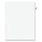 Preprinted Legal Exhibit Side Tab Index Dividers, Avery Style, 10-tab, 78, 11 X 8.5, White, 25/pack, (1078)