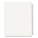 Preprinted Legal Exhibit Side Tab Index Dividers, Avery Style, 25-tab, 26 To 50, 11 X 8.5, White, 1 Set, (1331)