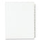 Preprinted Legal Exhibit Side Tab Index Dividers, Avery Style, 25-tab, 51 To 75, 11 X 8.5, White, 1 Set, (1332)