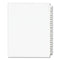 Preprinted Legal Exhibit Side Tab Index Dividers, Avery Style, 25-tab, 176 To 200, 11 X 8.5, White, 1 Set, (1337)