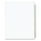 Preprinted Legal Exhibit Side Tab Index Dividers, Avery Style, 25-tab, 201 To 225, 11 X 8.5, White, 1 Set, (1338)