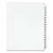 Preprinted Legal Exhibit Side Tab Index Dividers, Avery Style, 25-tab, 276 To 300, 11 X 8.5, White, 1 Set, (1341)