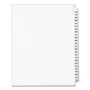 Preprinted Legal Exhibit Side Tab Index Dividers, Avery Style, 25-tab, 326 To 350, 11 X 8.5, White, 1 Set, (1343)