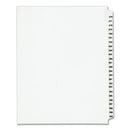 Preprinted Legal Exhibit Side Tab Index Dividers, Avery Style, 25-tab, 376 To 400, 11 X 8.5, White, 1 Set, (1345)