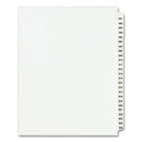 Preprinted Legal Exhibit Side Tab Index Dividers, Avery Style, 25-tab, 401 To 425, 11 X 8.5, White, 1 Set, (1346)