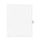 Avery-style Preprinted Legal Side Tab Divider, 26-tab, Exhibit F, 11 X 8.5, White, 25/pack, (1376)