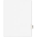 Avery-style Preprinted Legal Side Tab Divider, 26-tab, Exhibit H, 11 X 8.5, White, 25/pack, (1378)