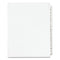 Preprinted Legal Exhibit Side Tab Index Dividers, Avery Style, 26-tab, A To Z, 11 X 8.5, White, 1 Set, (1400)