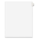 Preprinted Legal Exhibit Side Tab Index Dividers, Avery Style, 26-tab, A, 11 X 8.5, White, 25/pack, (1401)