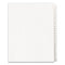 Preprinted Legal Exhibit Side Tab Index Dividers, Allstate Style, 25-tab, 1 To 25, 11 X 8.5, White, 1 Set, (1701)