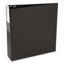 Economy Non-view Binder With Round Rings, 3 Rings, 3" Capacity, 11 X 8.5, Black, (4601)