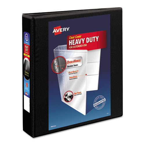 Heavy-duty Non Stick View Binder With Durahinge And Slant Rings, 3 Rings, 1.5" Capacity, 11 X 8.5, Black, (5400)