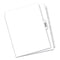 Preprinted Legal Exhibit Side Tab Index Dividers, Avery Style, 27-tab, A To Z, 11 X 8.5, White, 1 Set