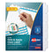 Print And Apply Index Maker Clear Label Dividers, Extra Wide Tab, 5-tab, White Tabs, 11.25 X 9.25, White, 1 Set